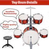 Contixo Kids Drum Set - Jazz Musical Instrument Toy for Ages 3-7 by Contixo