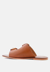 kelly flat sandal with buckle straps by London Rag