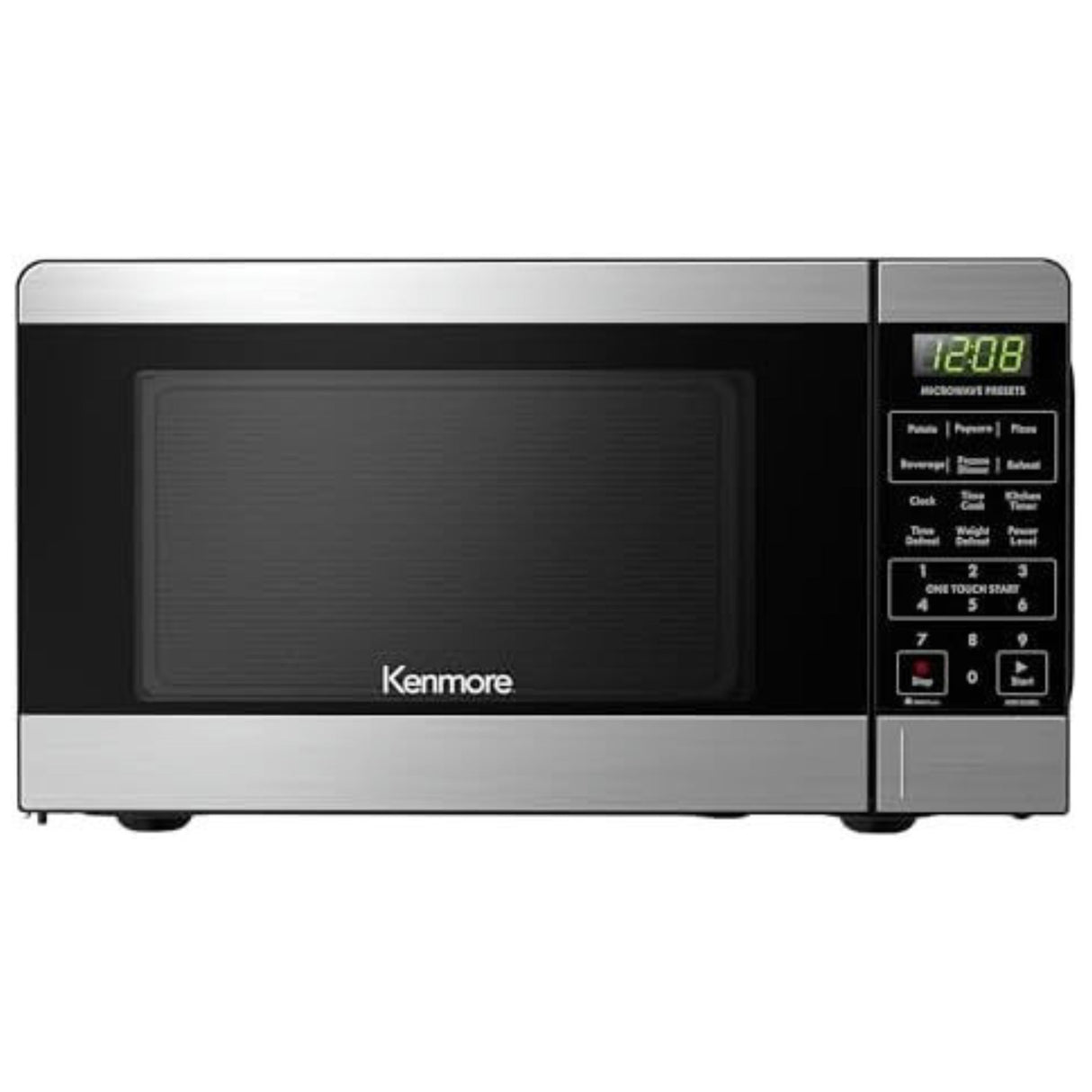 Kenmore .9 Cu.Ft. Microwave Oven W/Stainless Accents - Black