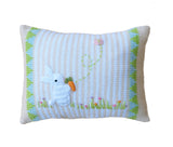 Spring Bunny Mini Pillow, Ecru by Melange Collection