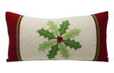 Holly Pinwheel Lumbar Pillow by Melange Collection