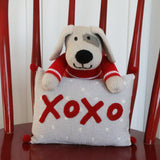 XOXO Mini Pillow, red by Melange Collection