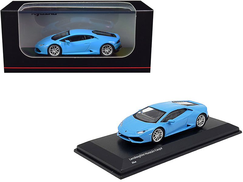 Lamborghini Huracan Coupe Light Blue 1/64 Diecast Model Car by Kyosho