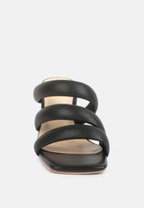 kywe textured heel chunky strap sandals by London Rag