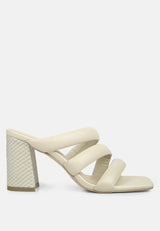 kywe textured heel chunky strap sandals by London Rag