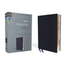 NIV, Thinline Bible, Bonded Leather, Navy, Red Letter Edition