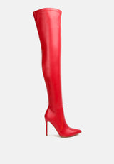 gush over knee heeled boots by London Rag