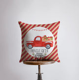 Kringle Gifts | Red Christmas Truck | Pillow Cover | Christmas Decor | Throw Pillow | Home Decor | Primitive Decor | Primitive Christmas Decor by UniikPillows