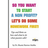 So you want to start a Non Profit? Let's do some homework first!