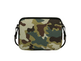 Military print Crossbody Messenger Bag Travel Bag by hfstylish