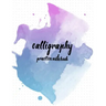Calligraphy Practice NoteBook: Hand Lettering: Calligraphy Workbook: Watercolor blue: (Training, Exercises and Practice: Lettering calligraphy. Calli