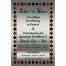 Leila's & Kim's Pre-College Vocabulary in Context & Properly Graded Grammar Workbook-2 Levels One - Six for Japanese-Chinese-South America-Korean-Arab