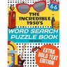 The Incredible 1950's Word Search Puzzle Book for Adults Extra Bold Text Edition: This Edition Has an Strong Bold Easy to Read Text Style - Word Searc