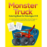 Monster Truck Coloring Book for Kids Ages 4-8: A Coloring Book for Kids Filled with 60 Pages of Unique and Awesome Monster Trucks!