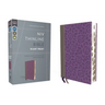 Niv, Thinline Bible, Giant Print, Leathersoft, Gray/Purple, Red Letter, Thumb Indexed, Comfort Print