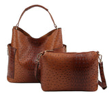 Women Crocodile Pattern Top Handle Satchel Bag by hfstylish