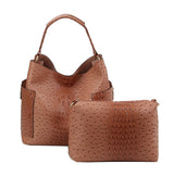 Women Crocodile Pattern Top Handle Satchel Bag by hfstylish