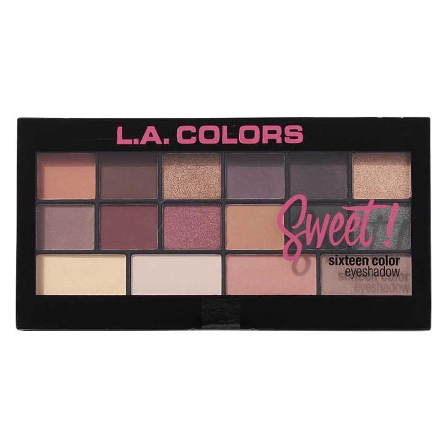 L.A. Colors Sweet! 16 Color Eyeshadow Palette - Seductive