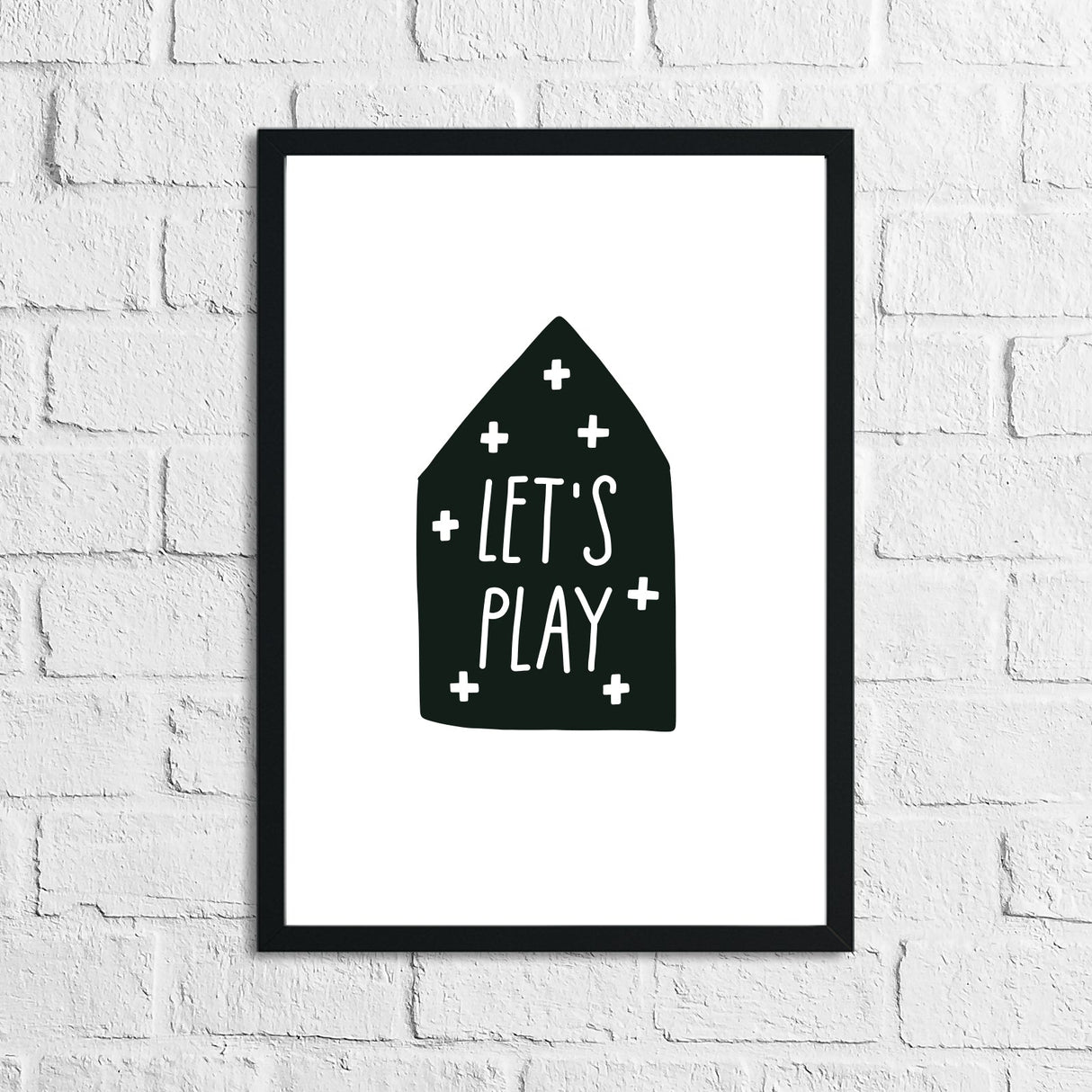 Scandinavian Let's Play Children's Nursery Bedroom Wall Decor Print by WinsterCreations™ Official Store