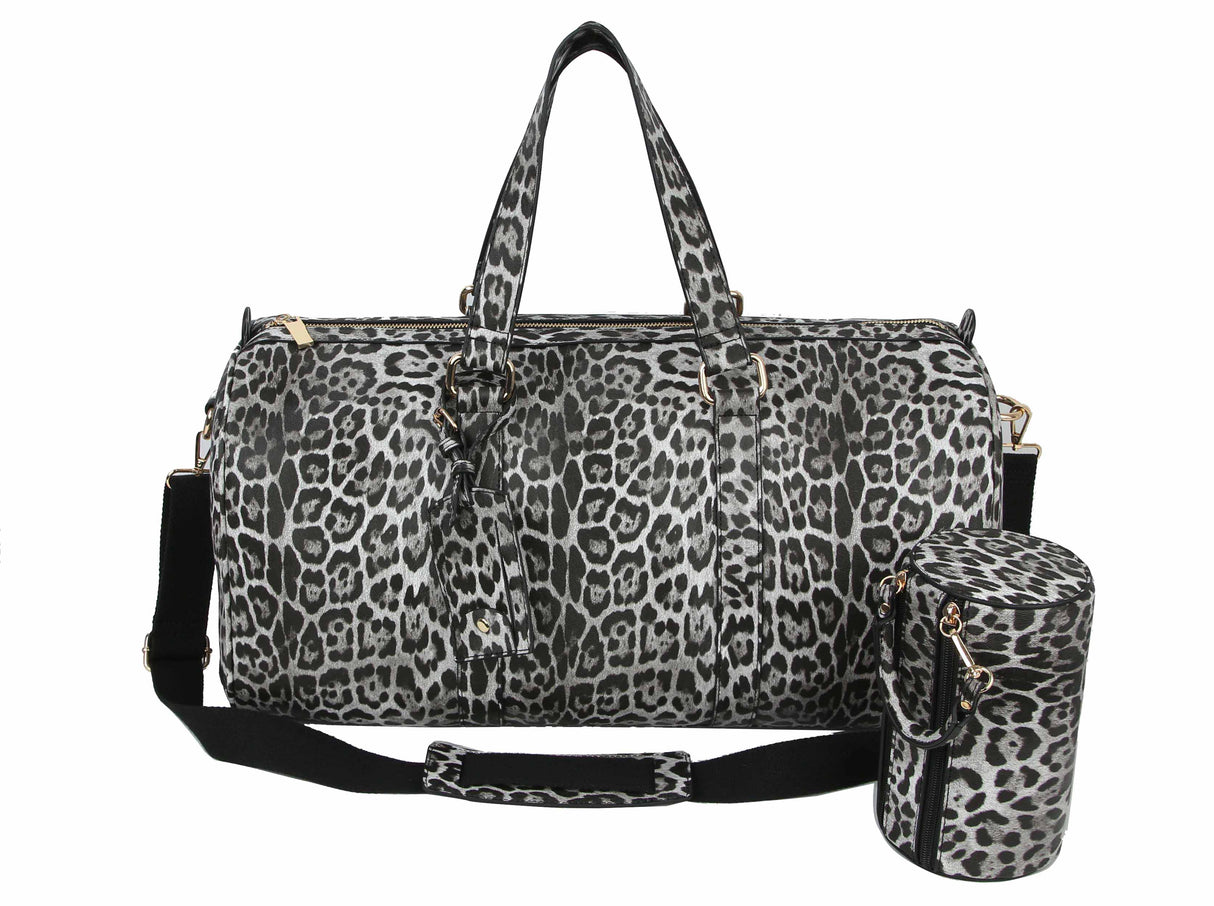 Animal Printed Leopard Weekender Travel Duffel Bag by hfstylish