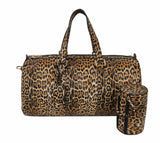 Animal Printed Leopard Weekender Travel Duffel Bag by hfstylish