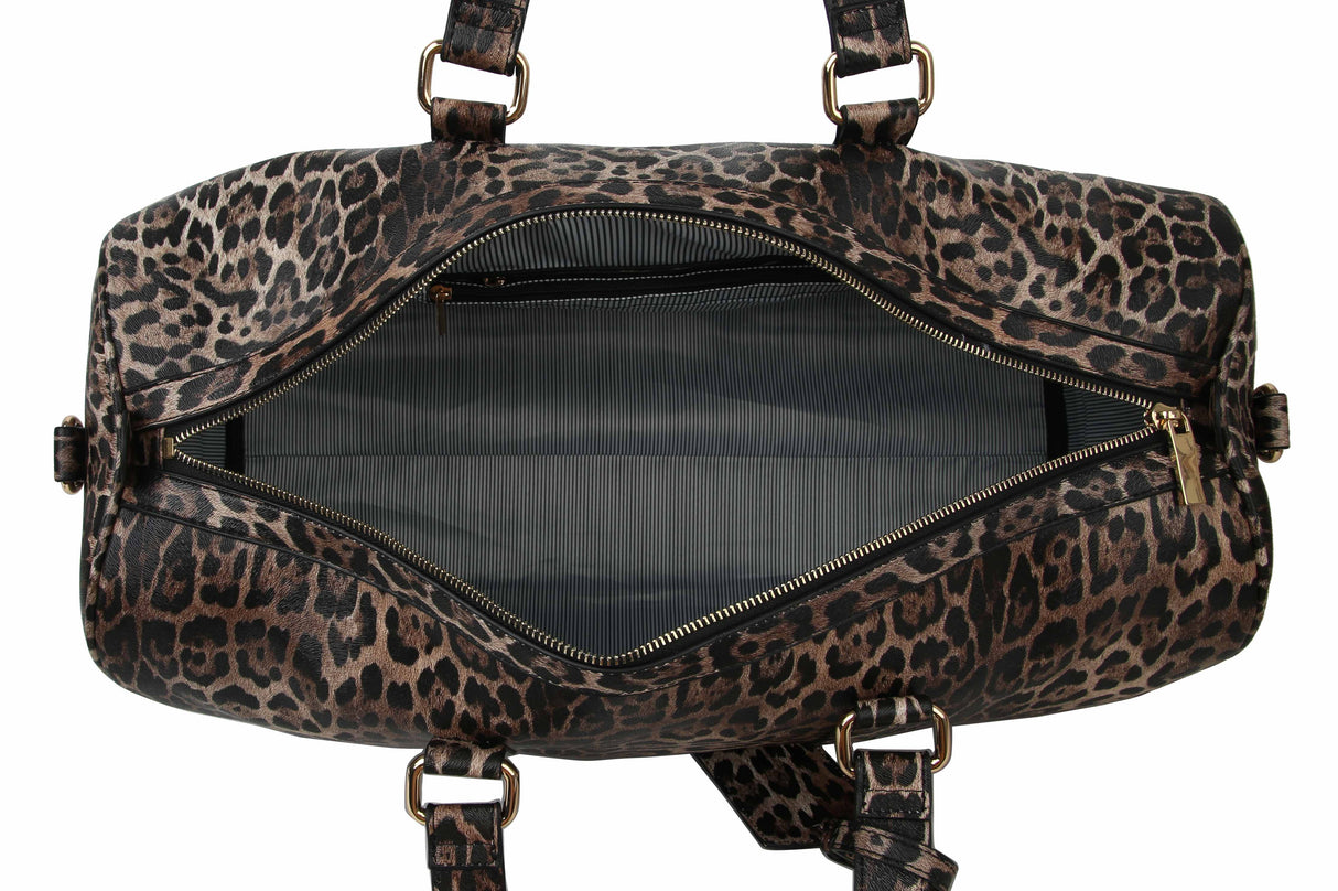 Animal Printed Leopard Weekender Travel Duffel Bag by hfstylish