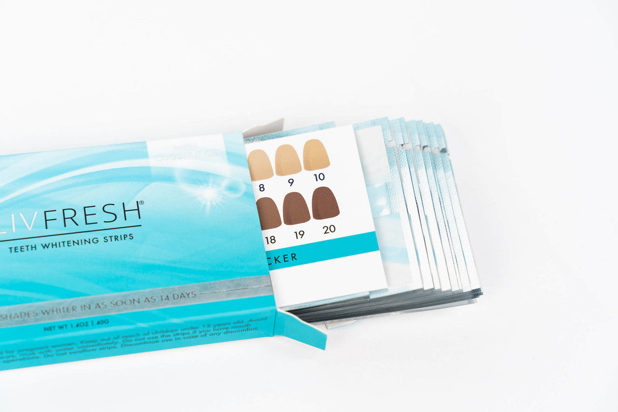 LIVFRESH Coconut Whitening Strips by LIVFRESH