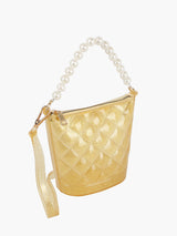 Pearl Handle Crossbody Satchel Handbag by hfstylish