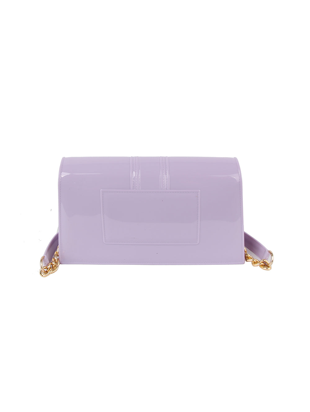 Chain Accented Jelly Shoulder Bag by hfstylish