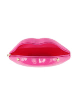 Patent Kissable Lips Shoulder Bag by hfstylish