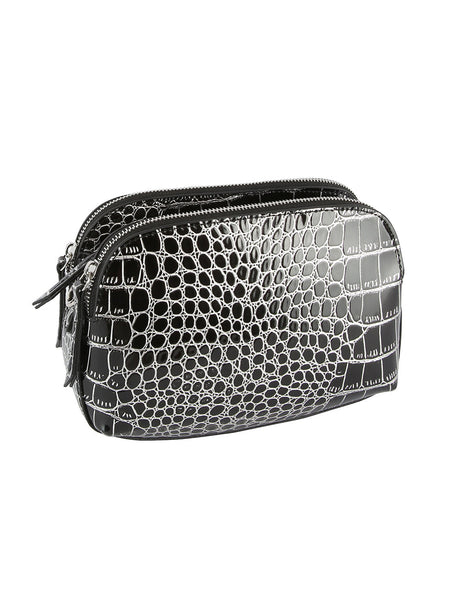 Alligator Embossed Crossbody Sling by hfstylish