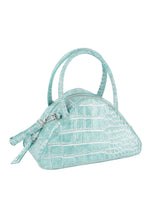 Alligator Embossed Triangle Hand Tote by hfstylish