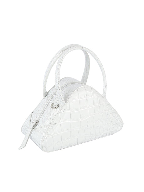 Alligator Embossed Triangle Hand Tote by hfstylish