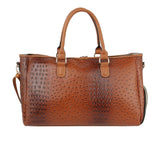 Travel Duffel Bag for Women Vintage Crocodile Pattern by hfstylish