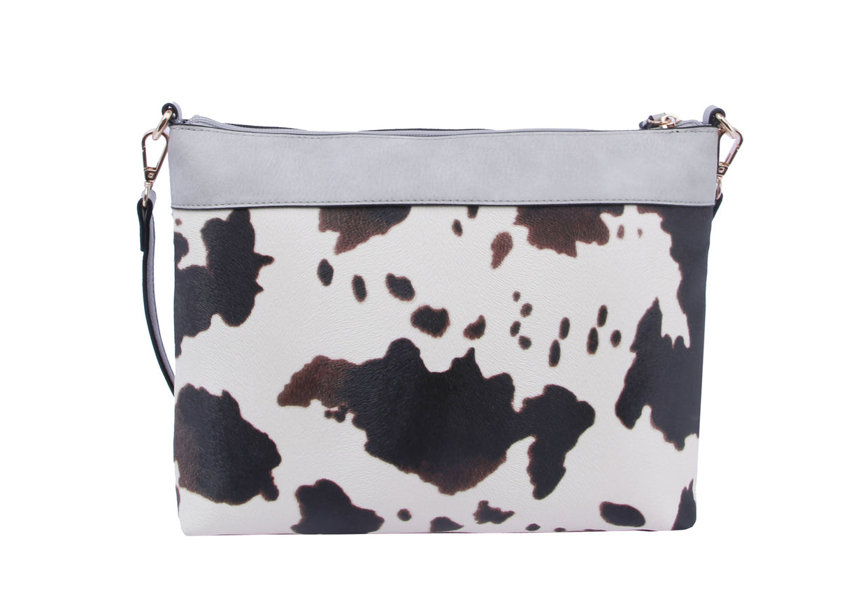 Cow Leo Printed Crossbody Shoulder Handbag by hfstylish