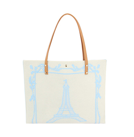 Paris Printed  Large Crossbody Handbag by hfstylish