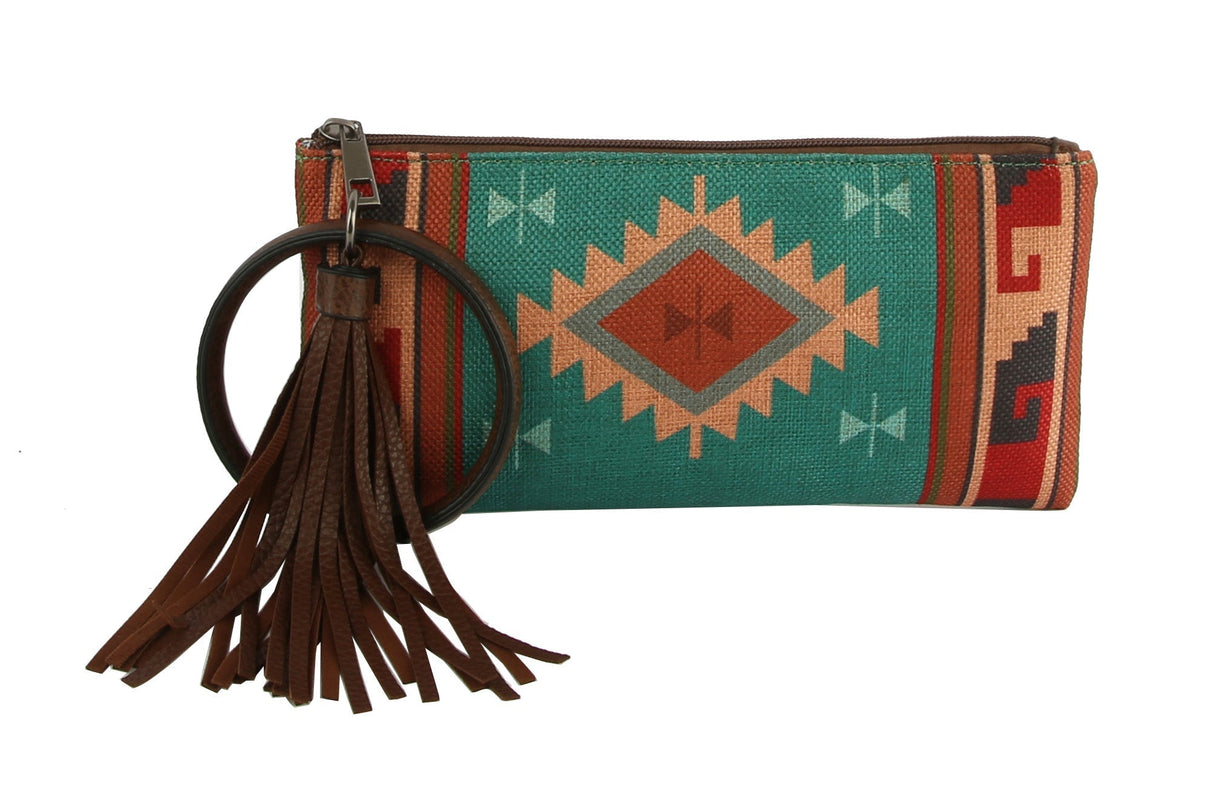 Aztec Clutch Wristlet Women Wallet Evening Bag by hfstylish