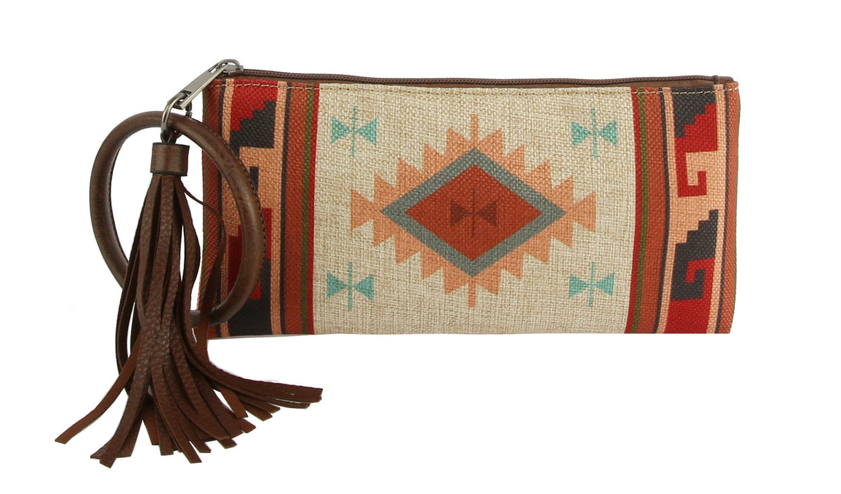 Aztec Clutch Wristlet Women Wallet Evening Bag by hfstylish