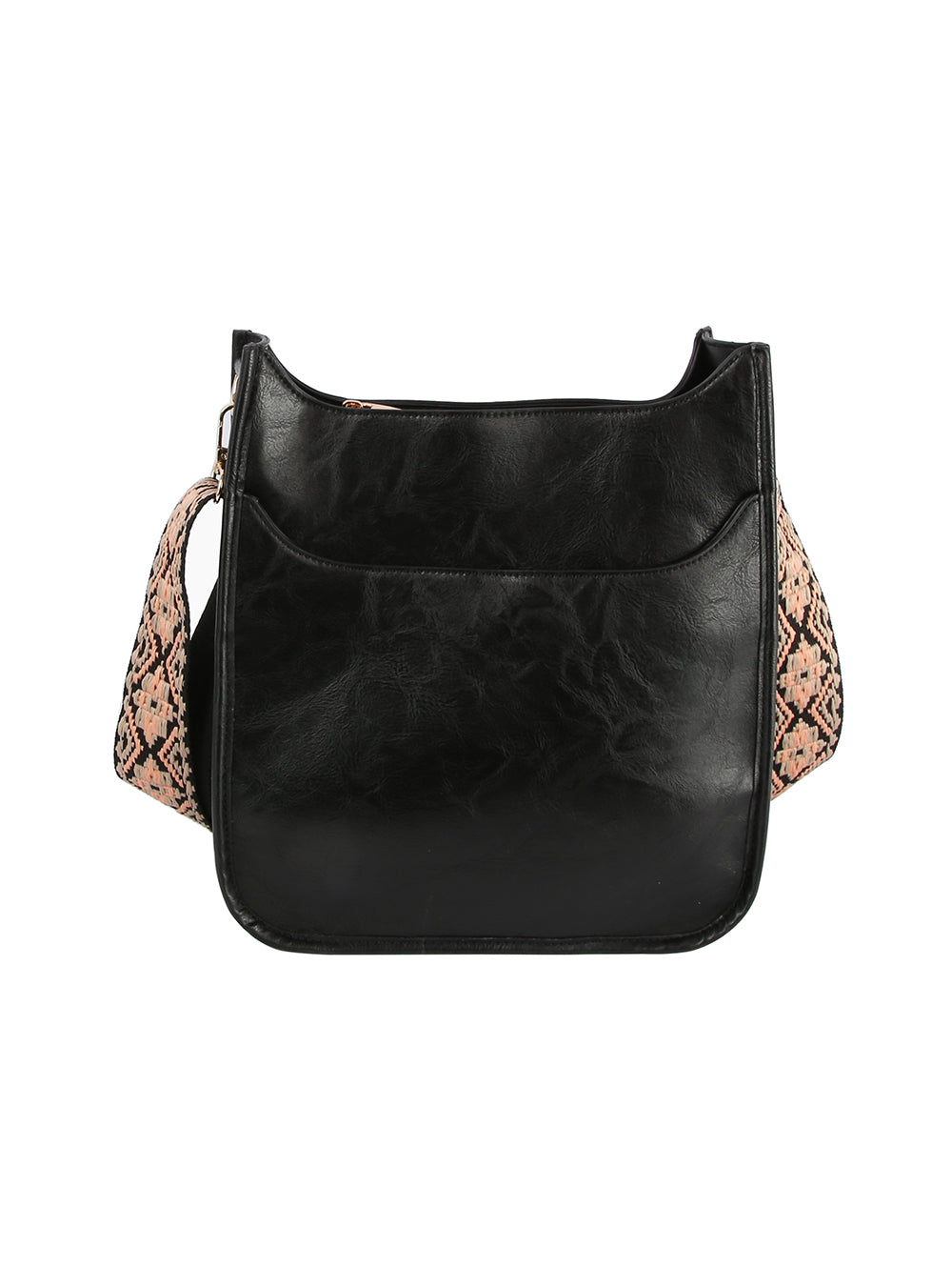 Front Pocket Stylized Strap Shoulder Bag by hfstylish