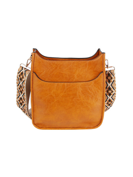 Front Pocket Stylized Strap Shoulder Bag by hfstylish