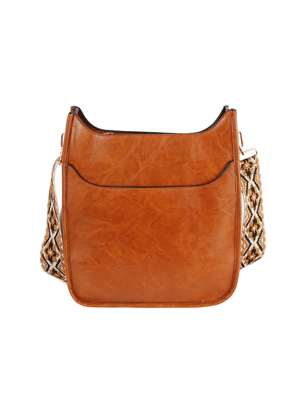 Front Pocket Stylized Strap Shoulder Bag by hfstylish