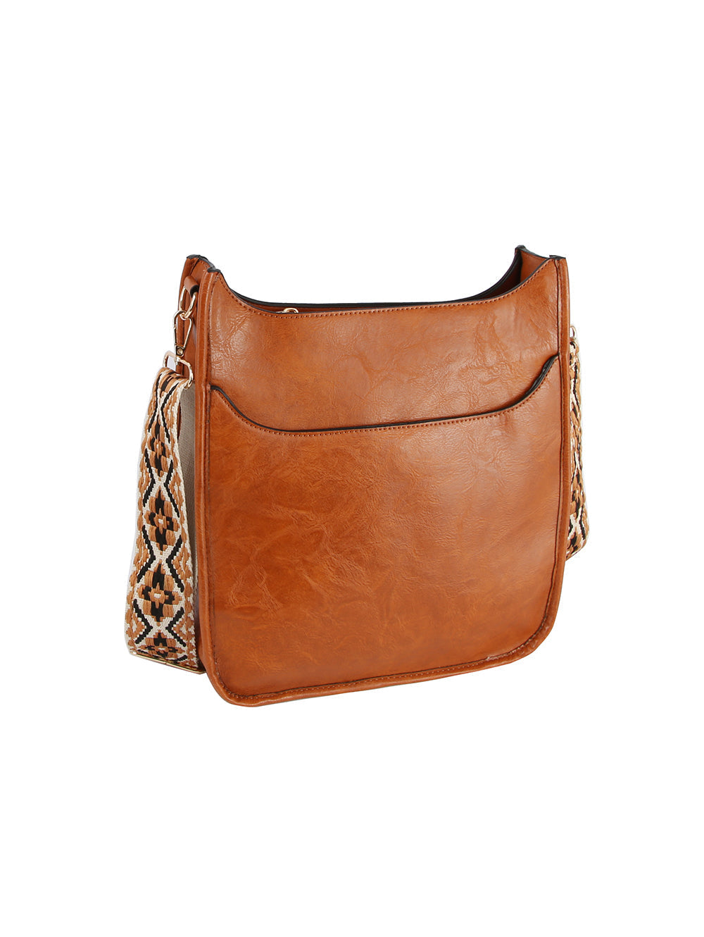 Front Pocket Stylized Strap Shoulder Bag by hfstylish