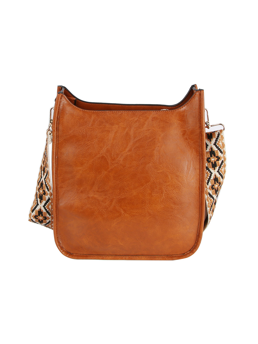 Front Pocket Stylized Strap Shoulder Bag by hfstylish