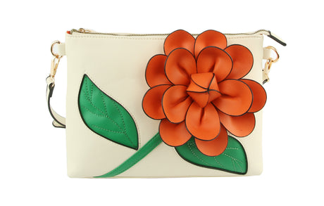 Women Flower Crossbody Bag Shoulder Bag by hfstylish