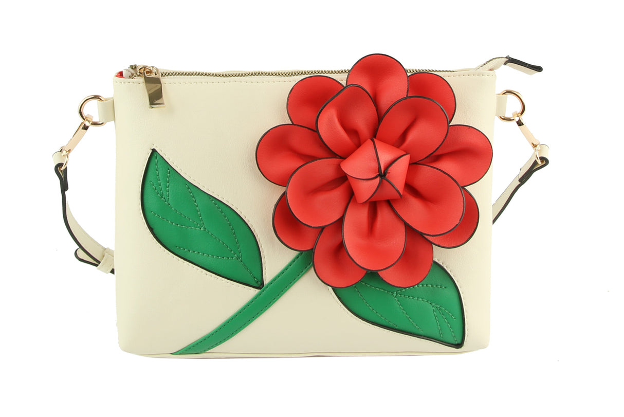 Women Flower Crossbody Bag Shoulder Bag by hfstylish