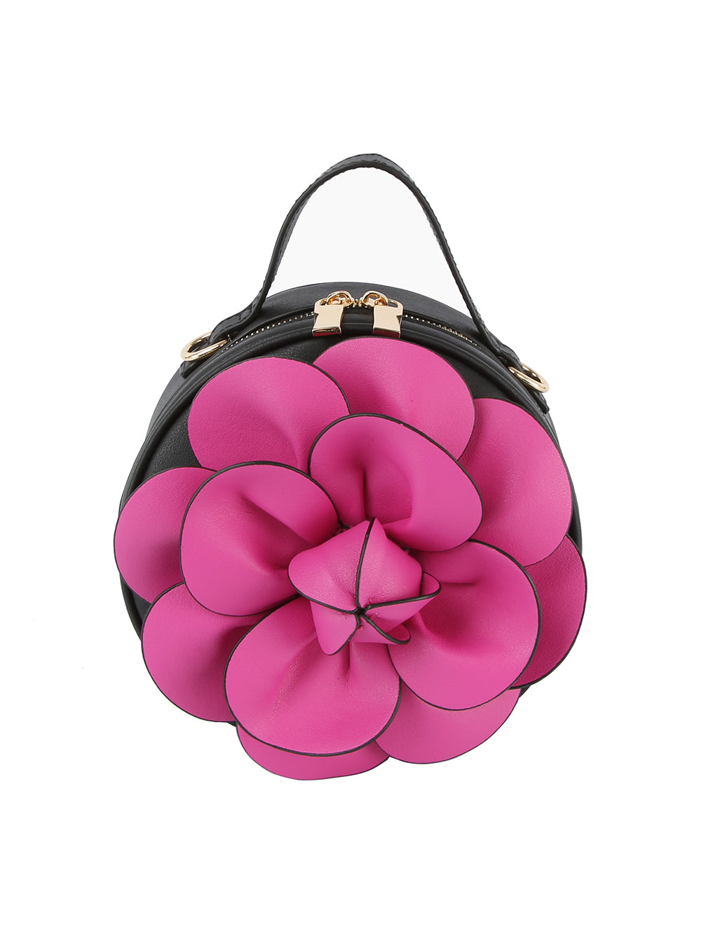 Raised Flower Petite Handbag by hfstylish