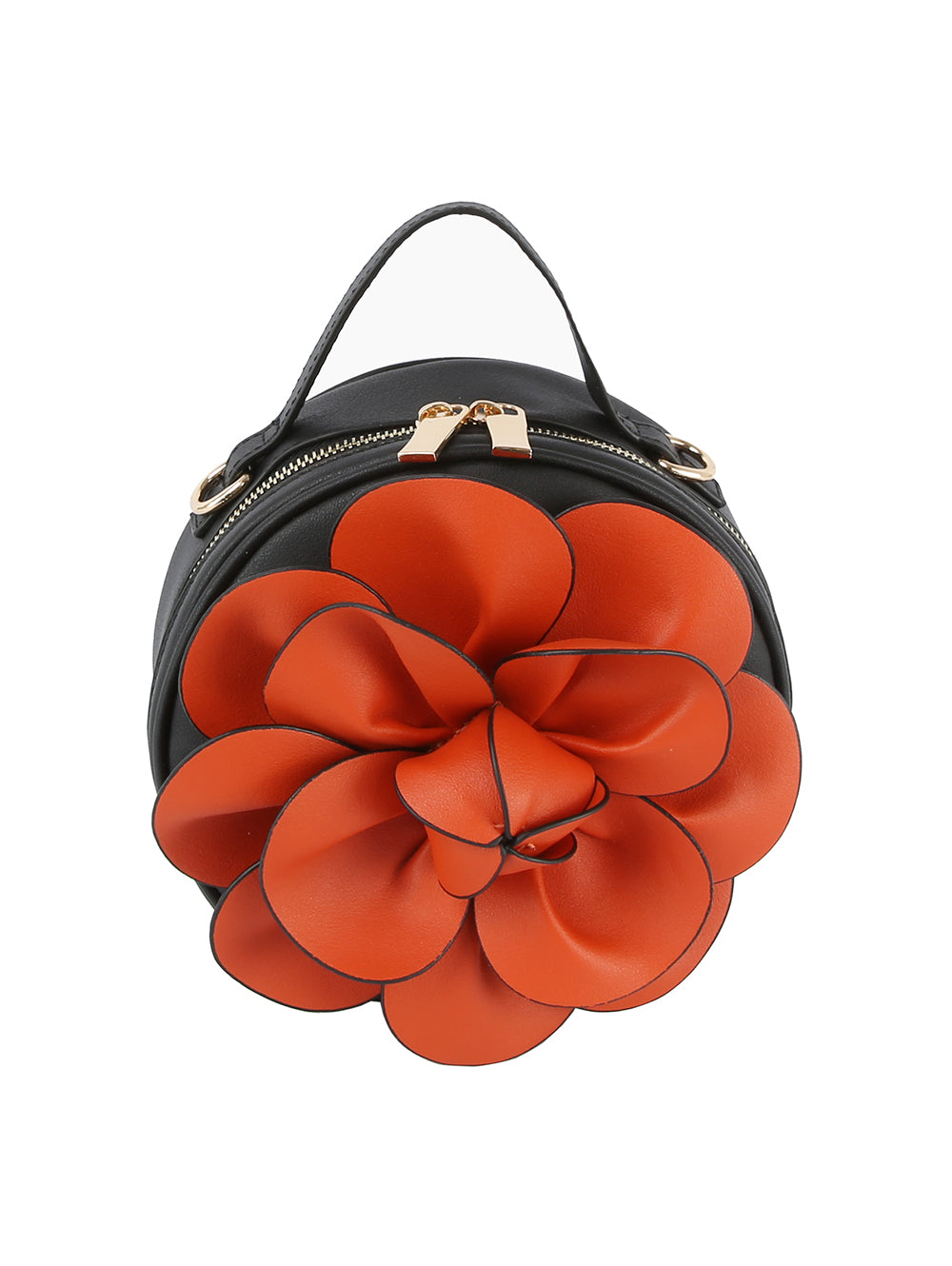 Raised Flower Petite Handbag by hfstylish