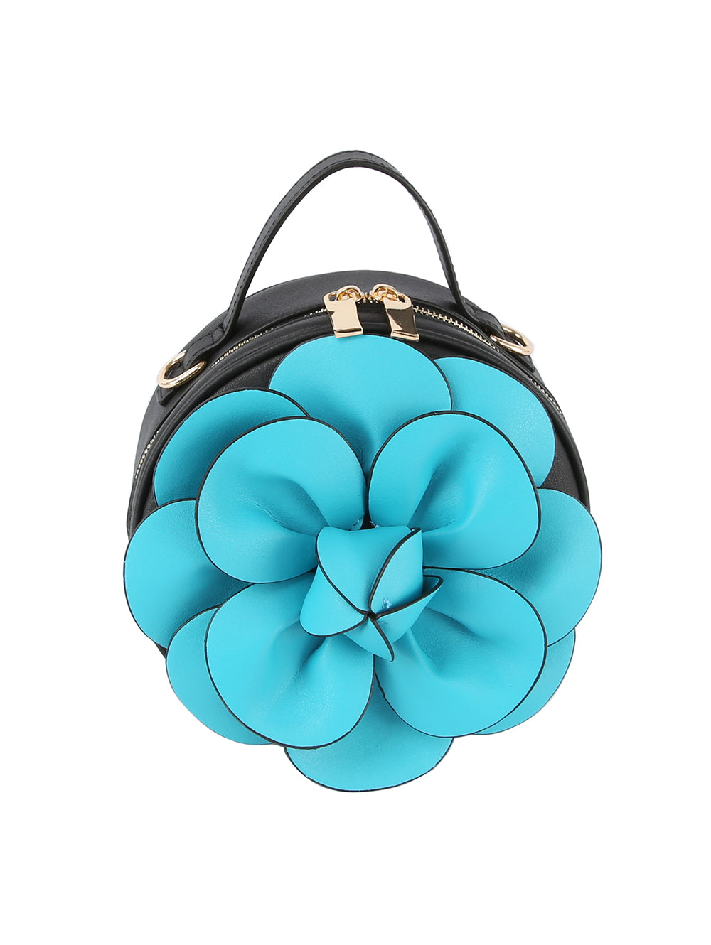 Raised Flower Petite Handbag by hfstylish