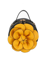 Raised Flower Petite Handbag by hfstylish