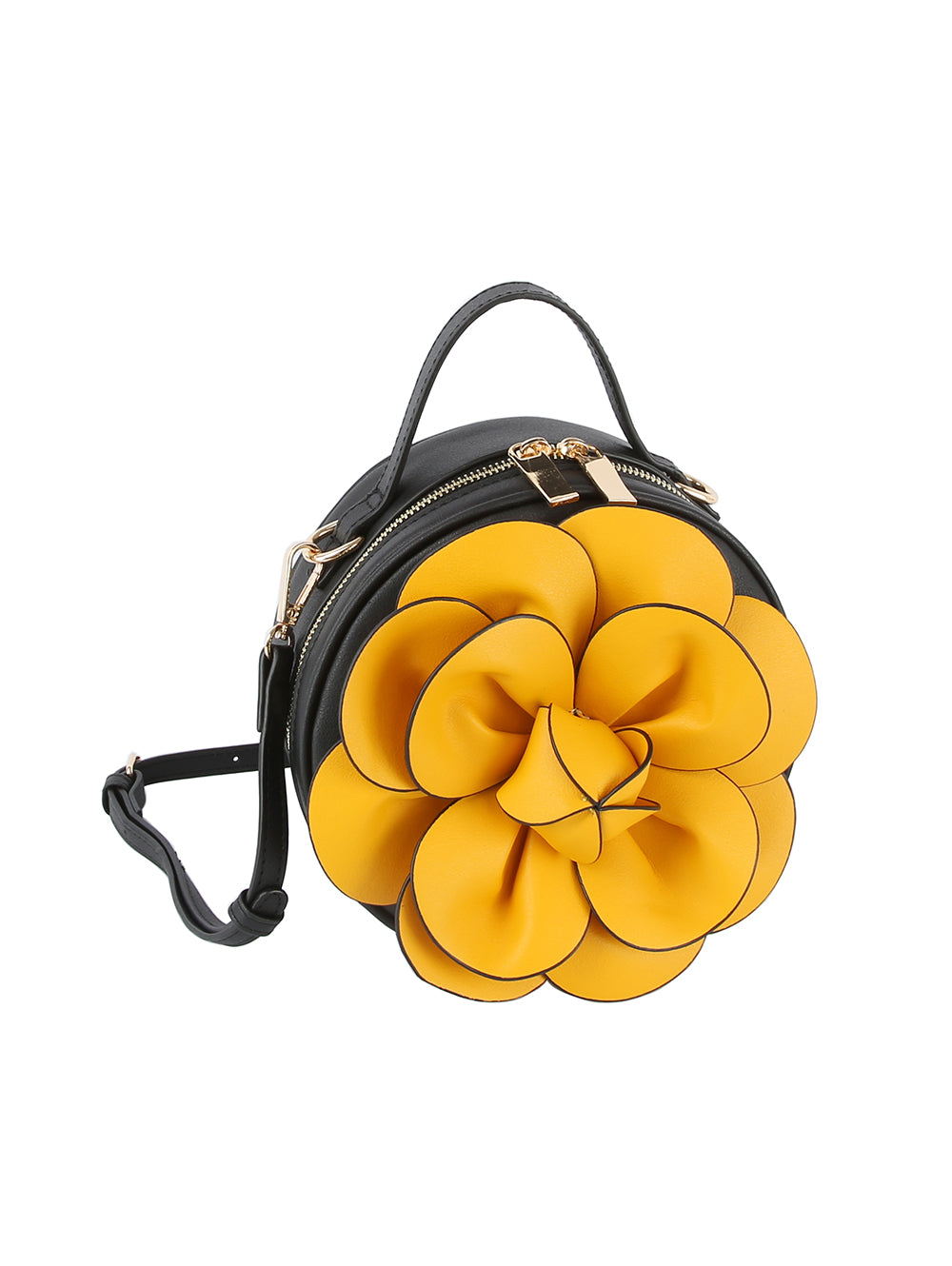 Raised Flower Petite Handbag by hfstylish